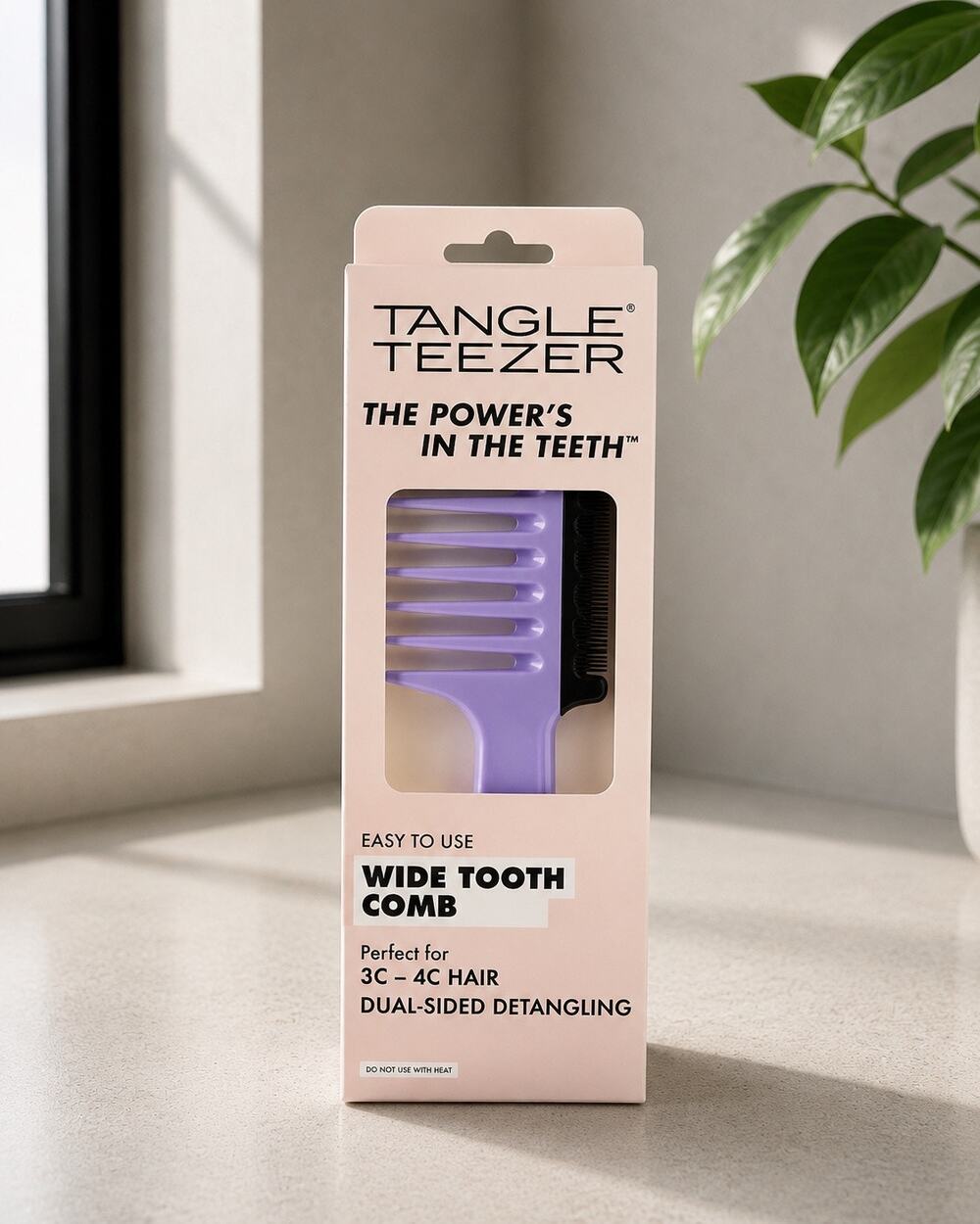 $15 Tangle Teezer Wide Tooth Comb Dual Sided Detangling 3C 4C Hair New Sealed